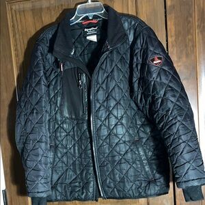 Men's Black Quilted Puffer Jacket